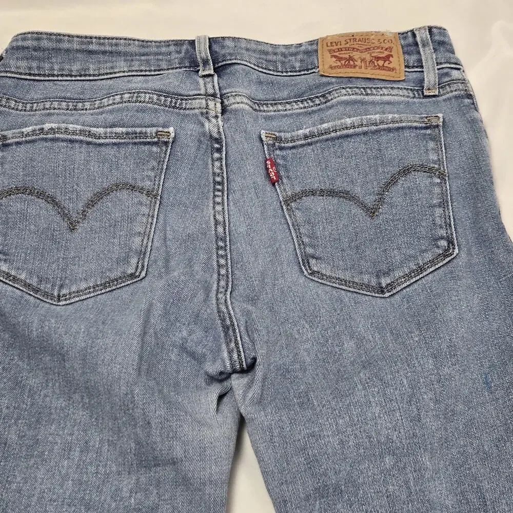 Levi's 711 Women's Skinny Jeans 26 Waist Distressed Blue
